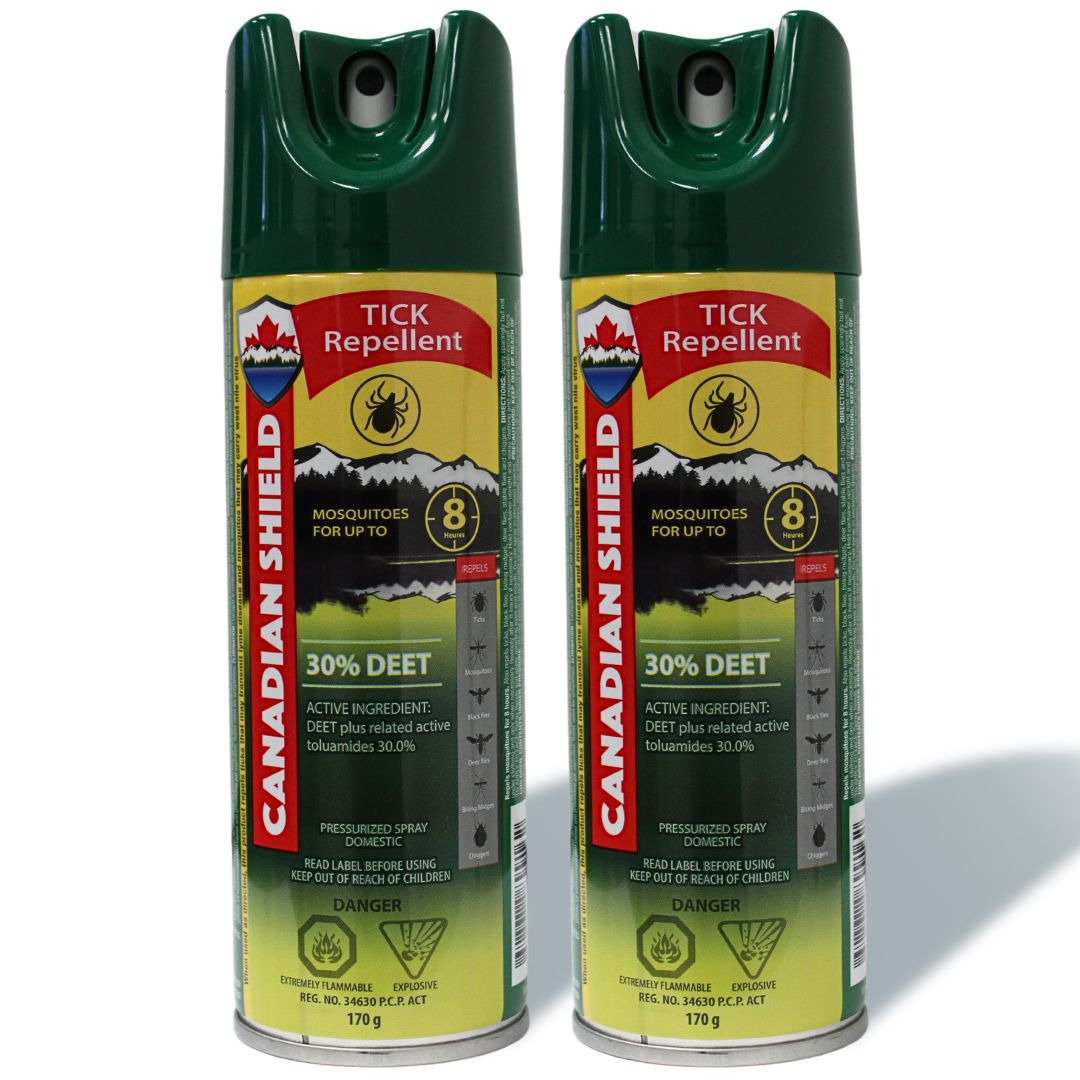 Canadian Shield  Tick Repellent Aerosol 30% DEET [170G] - CSA05 – Canadian  Shield Repellents
